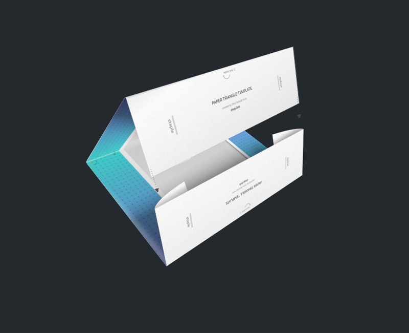 Faux 3D Paper Triangle Template for Sketch