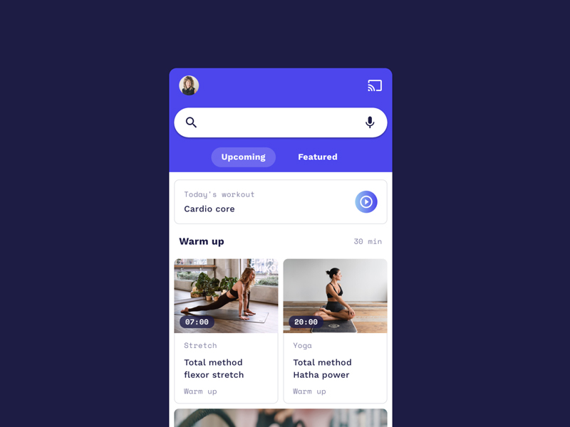 Fitness App Concept - Free Sketch