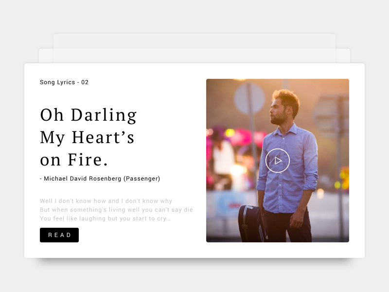 Five Blog Article Cards - Sketch Resource