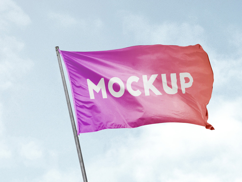 Free Flag Mockup