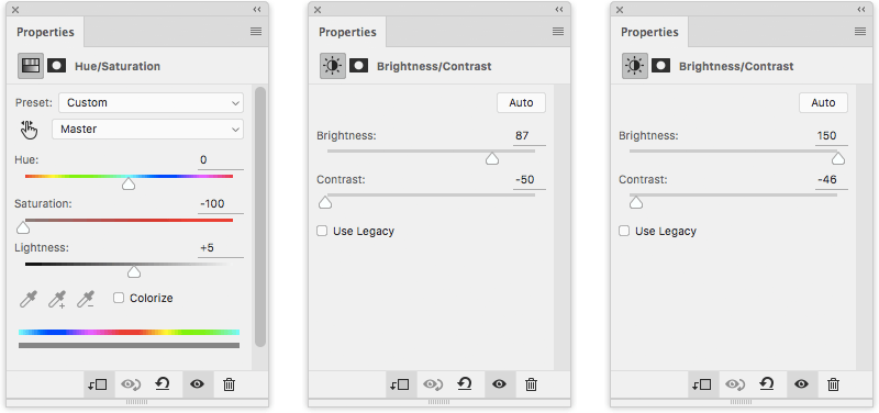 Flag Mockup Tutorial Hue Saturation Settings