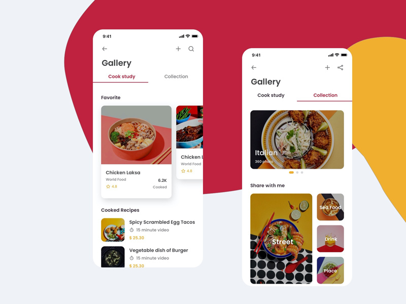 Food Ordering App Kit - Sketch Resource