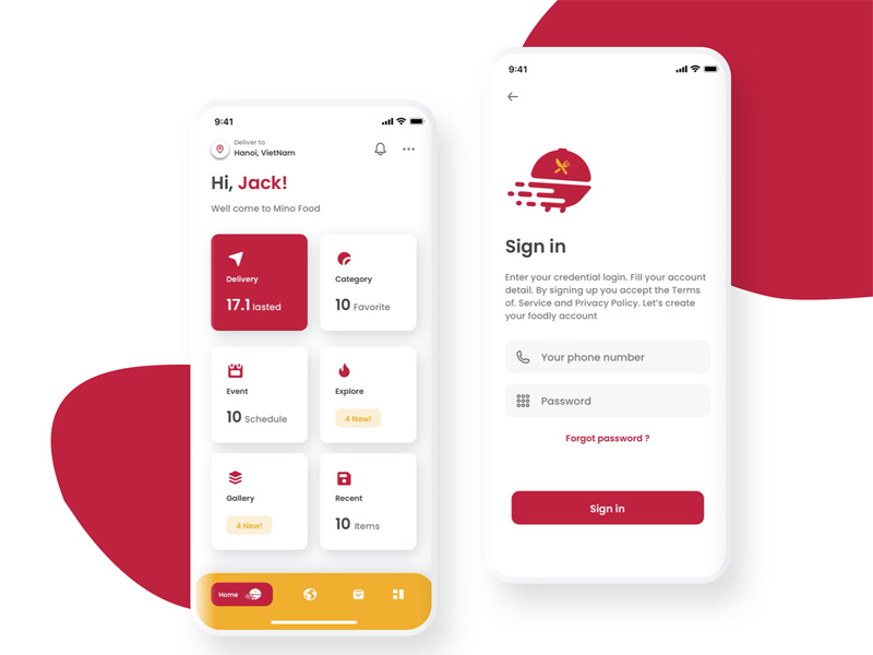 Food Ordering App Kit - Sketch Resource