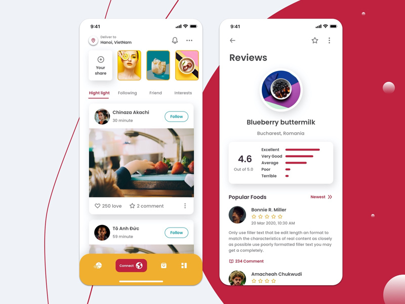 Food Ordering App Kit - Sketch Resource