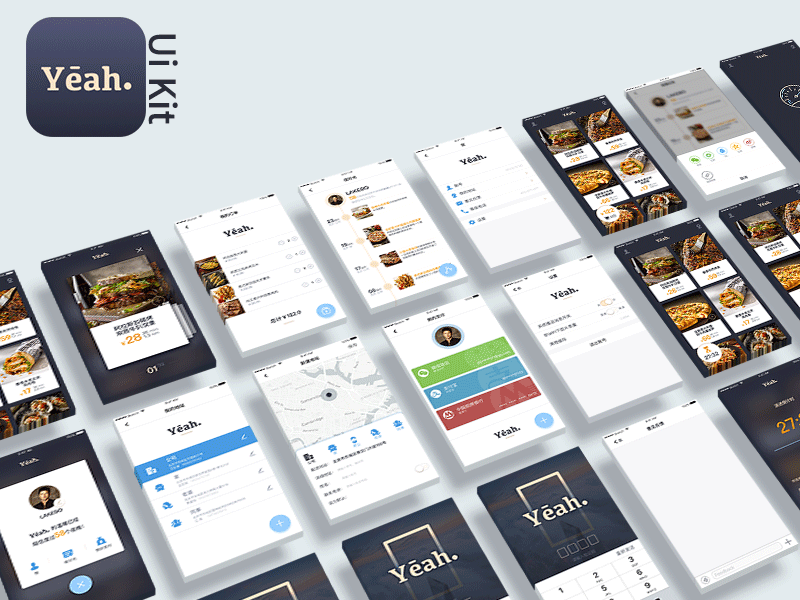 Yeah Food UI Kit Sketch