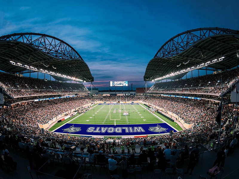 Football Field End Zone Mockup - PSD Freebie