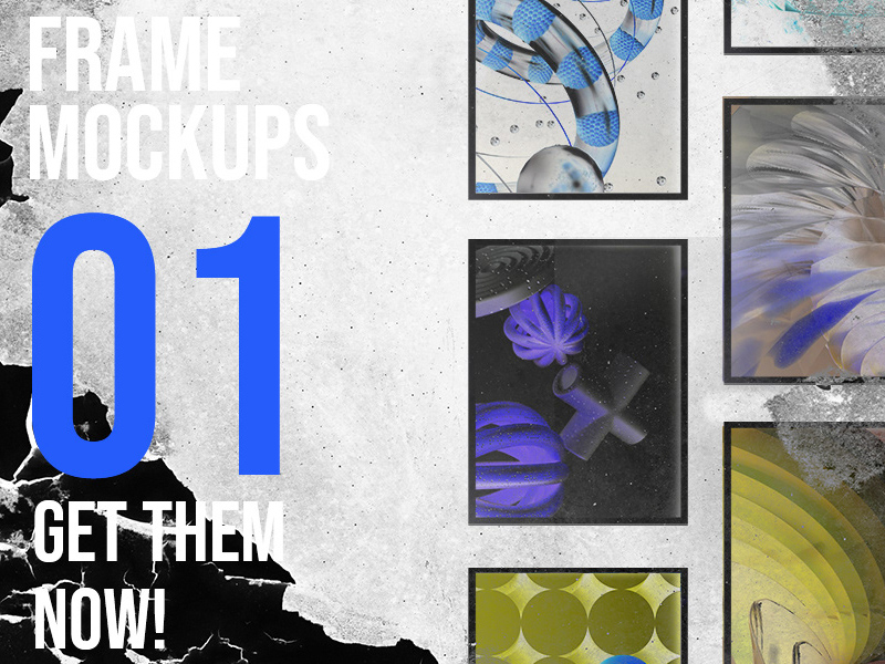 Frame Mockups - PSD Freebie