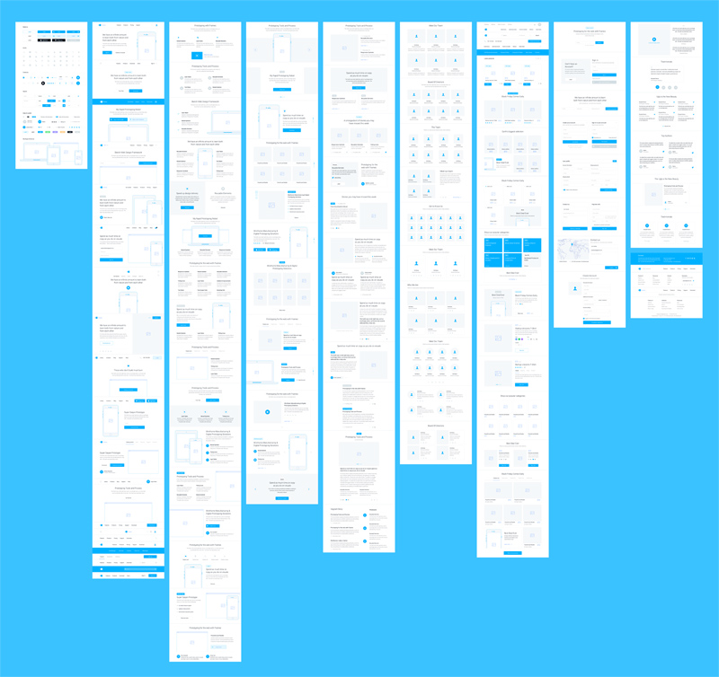 frames 3 web wireframe kit sample freebie supply wire frame kit