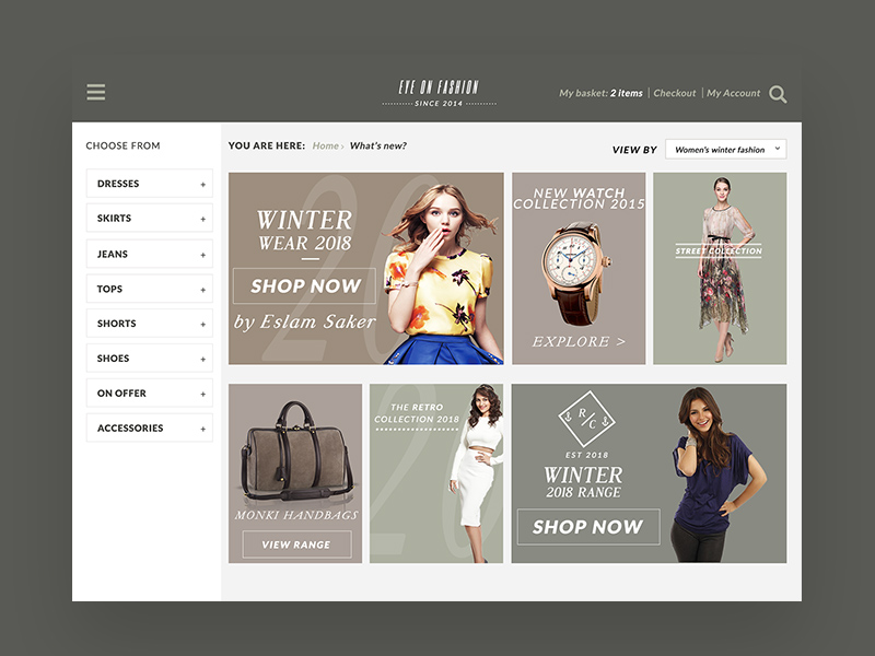Free E-commerce Website Template