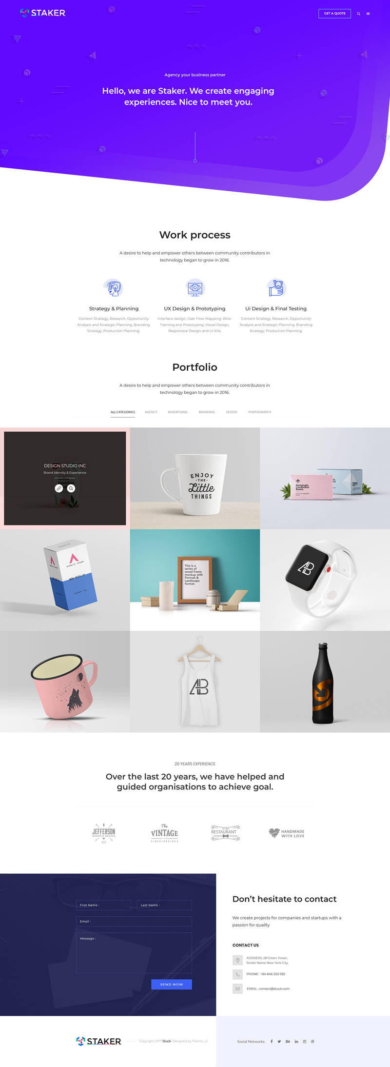 Free Website Portfolio Template