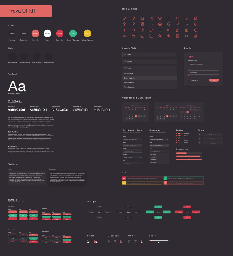 Freya Web UI Kit by Wagner Ramos