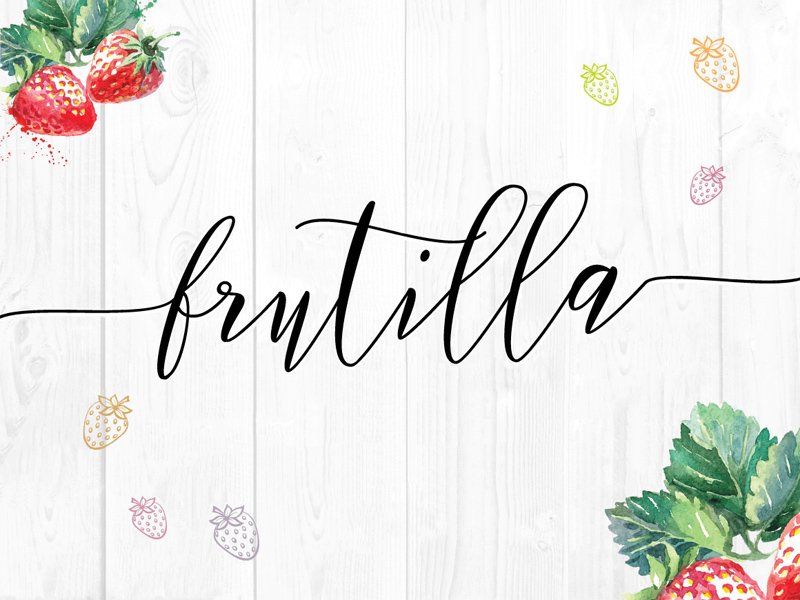 frutilla script modern free typeface freebie supply free calligraphy fonts