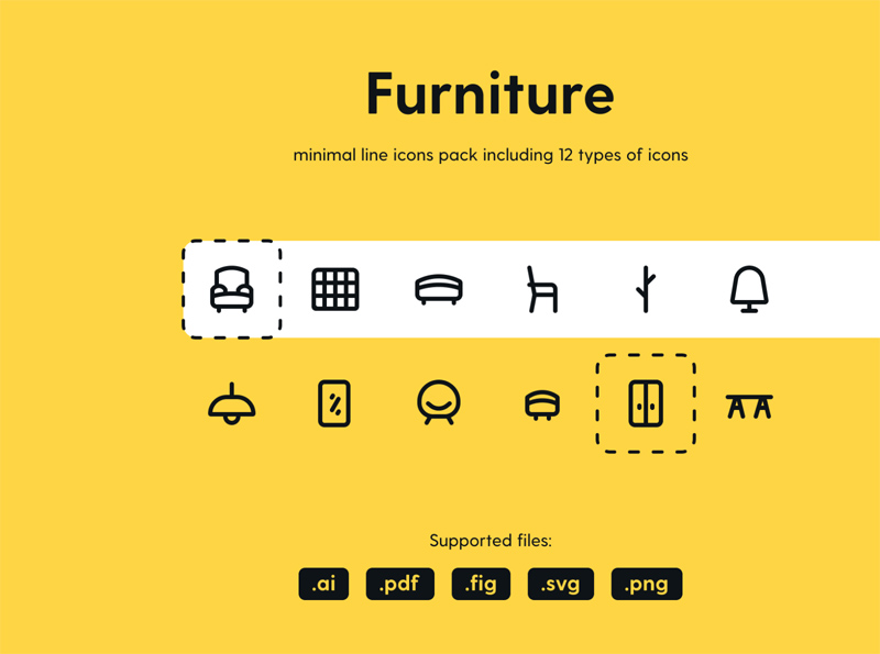 Furniture Icons Pack