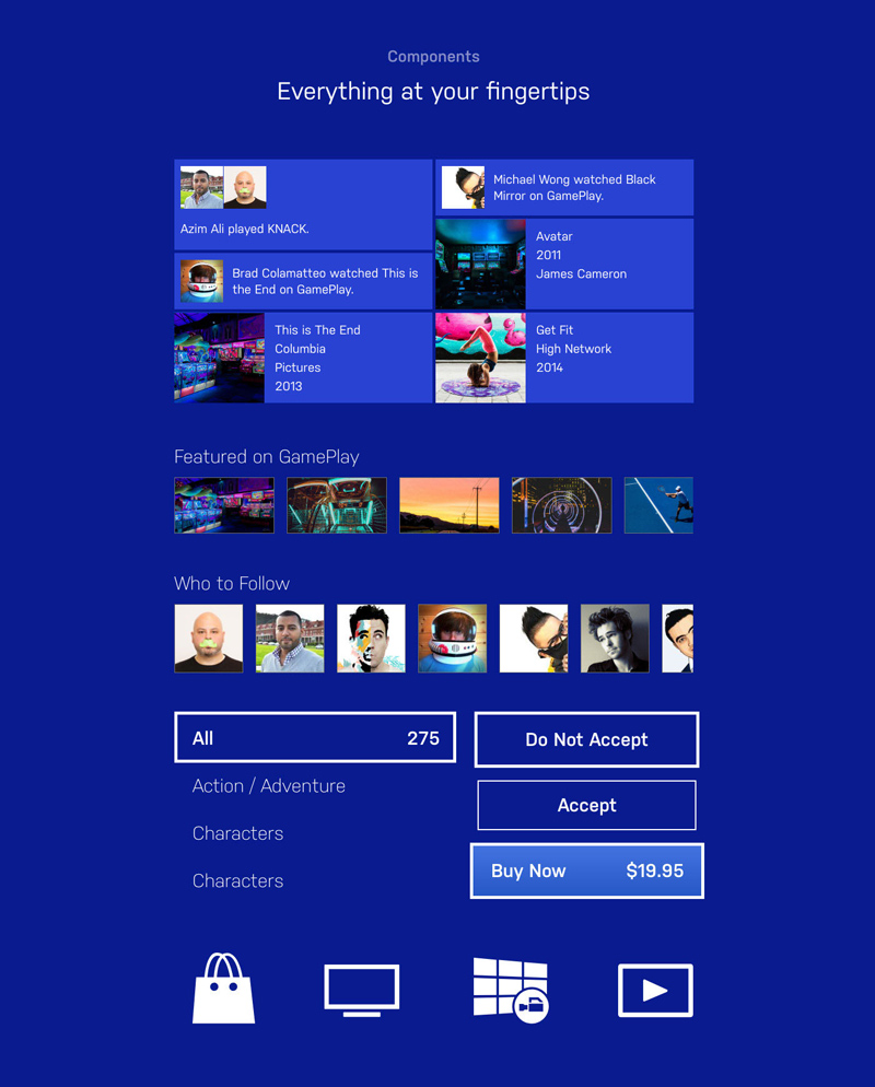 Adobe XD UI Kit – Gaming Console 4