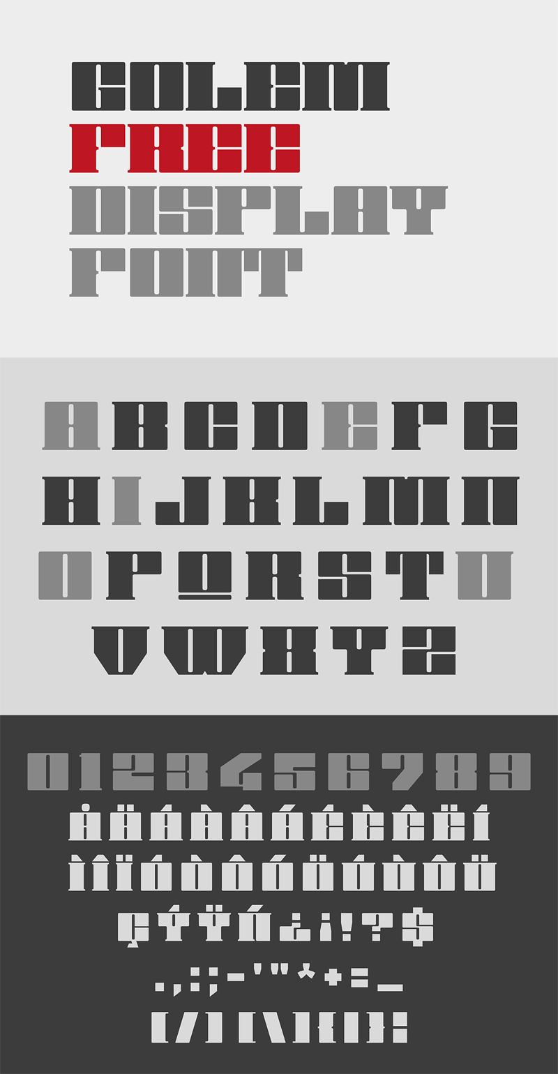 Golem Free Display Font