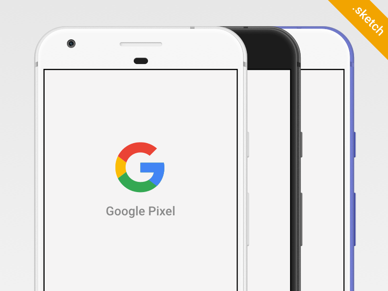 Google Pixel Sketch Mockup