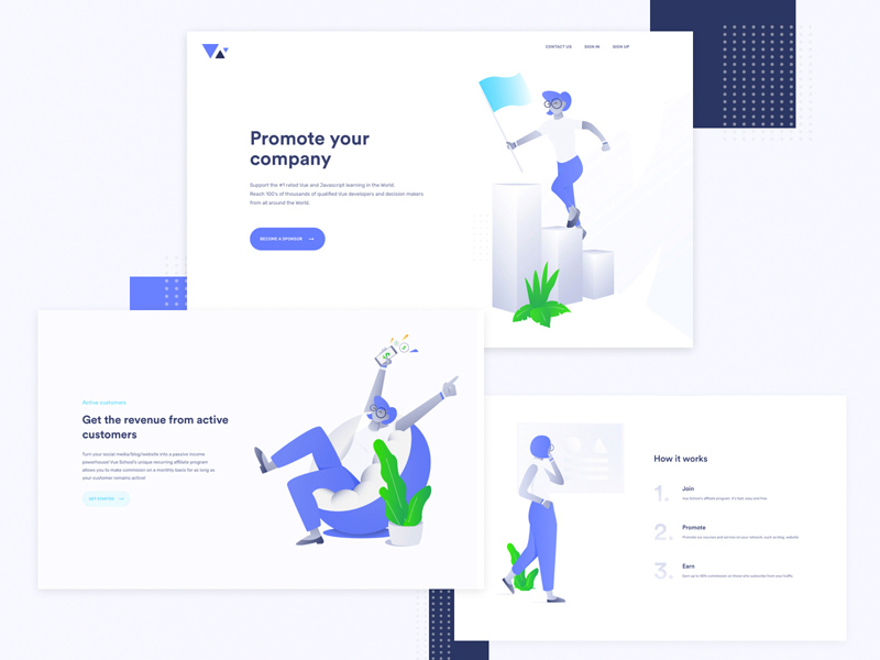 Affiliate Page Illustrations