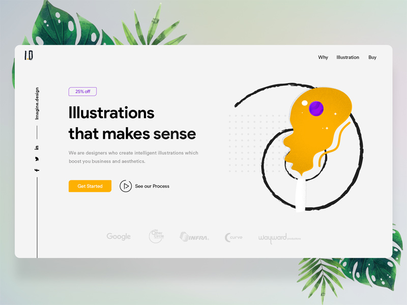 Website Header Template: Free PSD