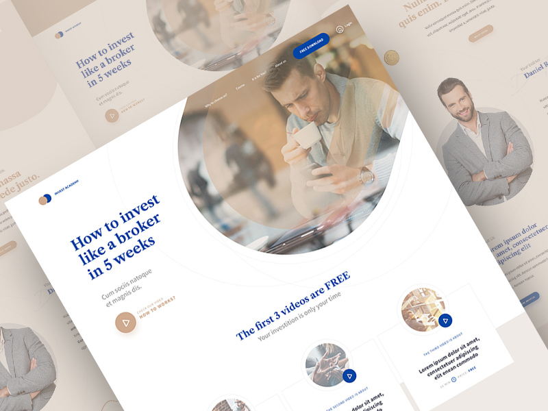 Investment Landing Page Template by Provoco