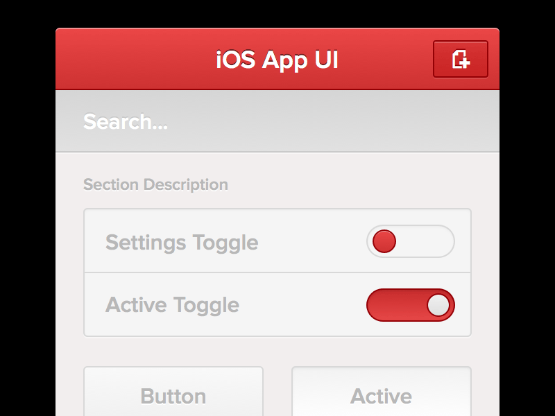 iOS App UI Kit - Sketch Freebie