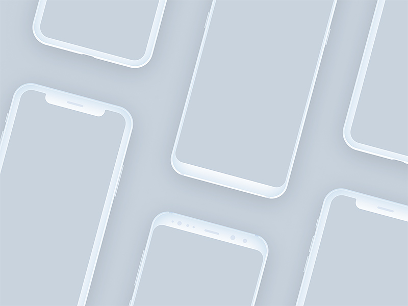 iPhone X and Samsung S8 Mockups for Figma