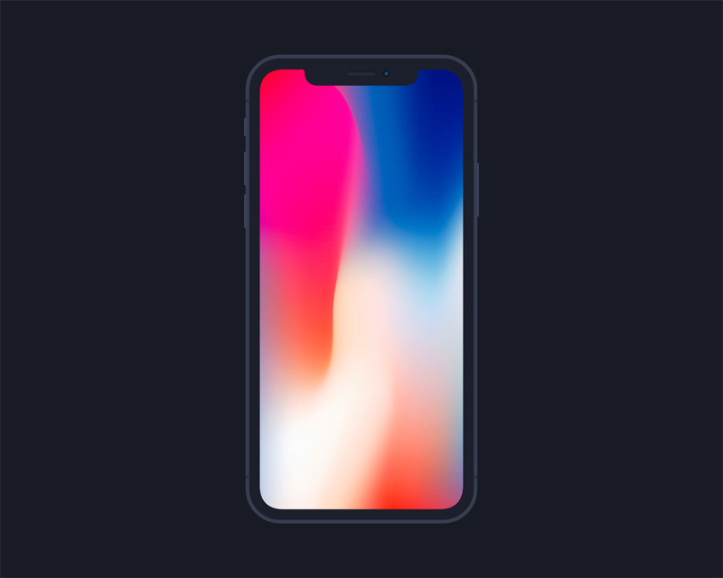 iPhone X Flat Mockup by Pat Johnson
