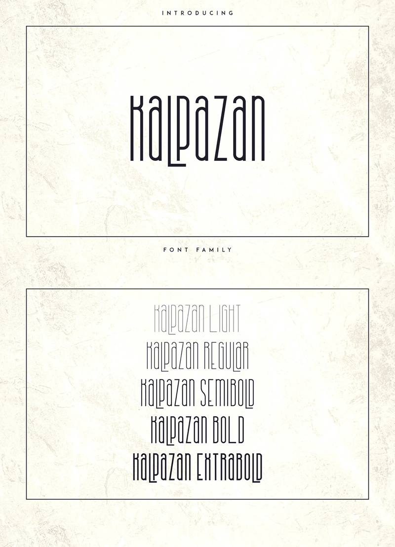 Kalpazan Font Family Preview 1