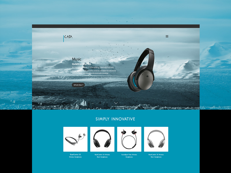 Kasa Music Website Template PSD