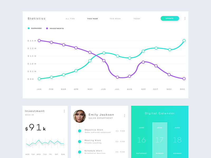 Keiros UI Kit - PSD Freebie