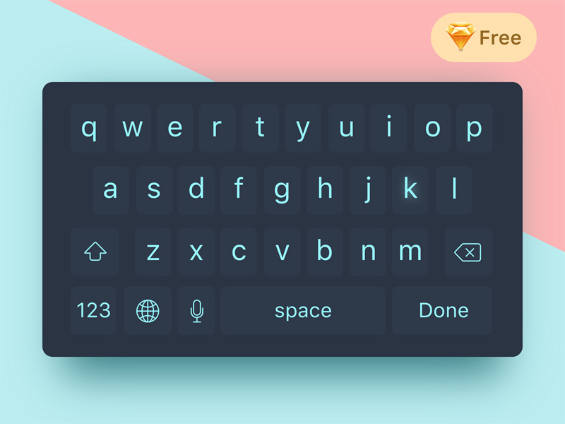 Keyboard Concept - Sketch Freebie