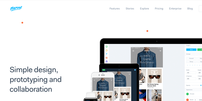 Free mobile & web prototyping (iOS, iPhone, Android) for designers – Marvel
