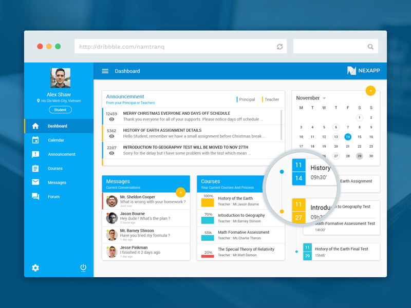 Material Education Dashboard by Futureworkz