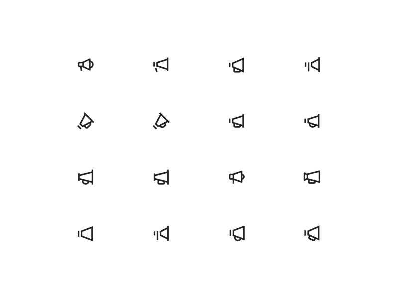Megaphone Icons