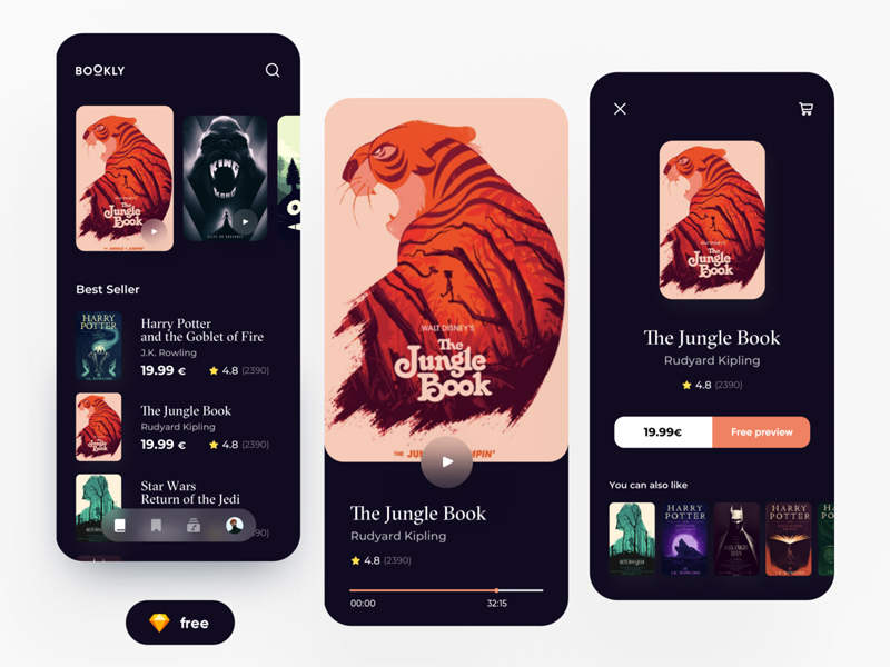 E-books App UI Concept