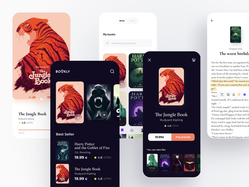 E-books App UI Concept