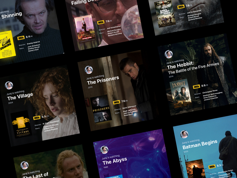 Movie Badges Set - Sketch Freebie