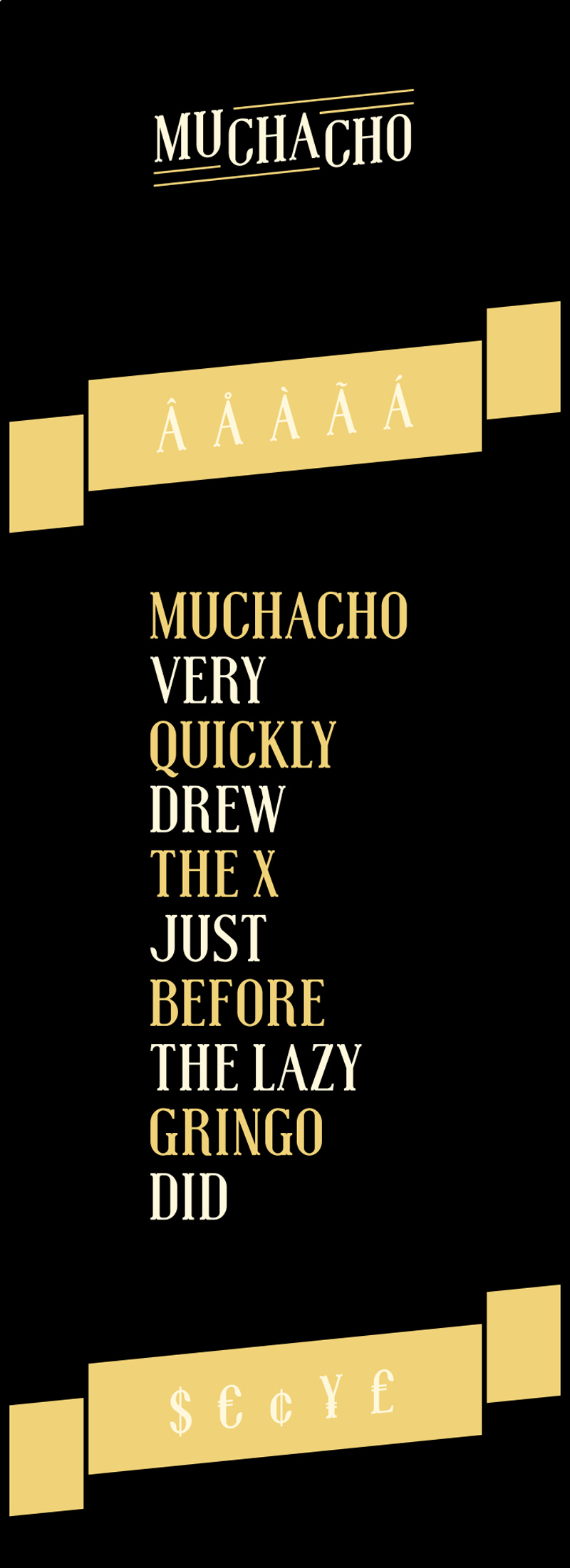Muchacho Font - Western Typeface