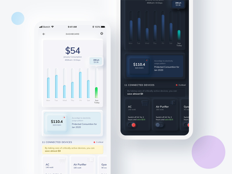 Neumorphism Examples - Sketch Resource