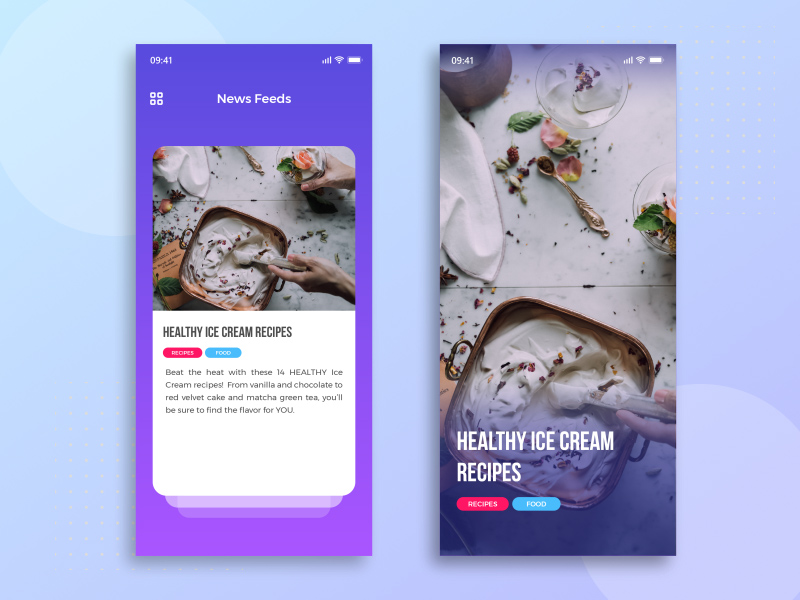 News Feeds App Concept by M Mohamed Fariz - Freebie Supply