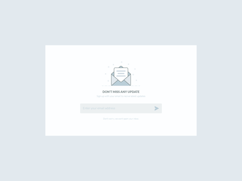 Newsletter UI Design by Marko Nedeljkovic