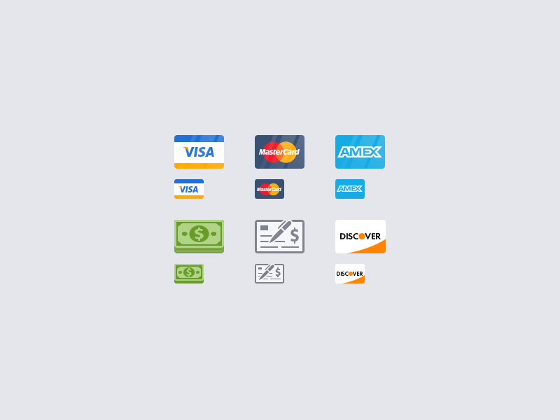 Payment Icons - PSD Freebie