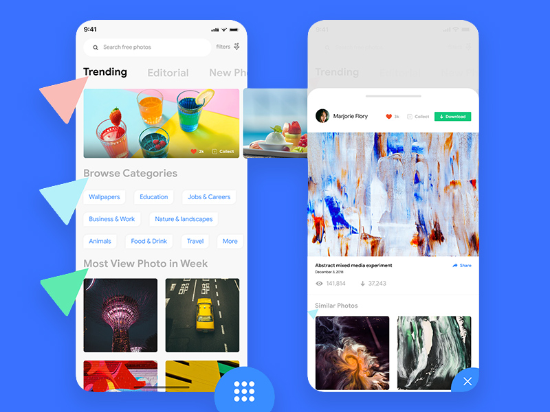Photography App Concept Design by Samat Odedara