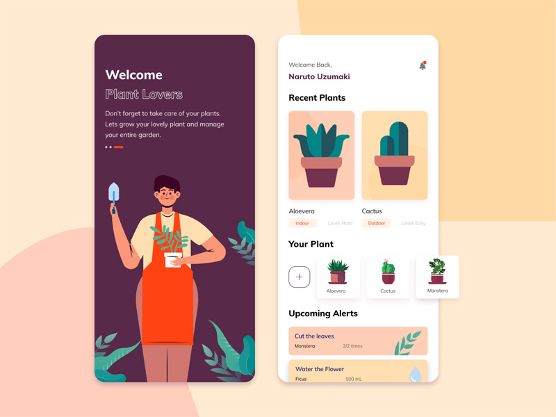 Plant Care App UI