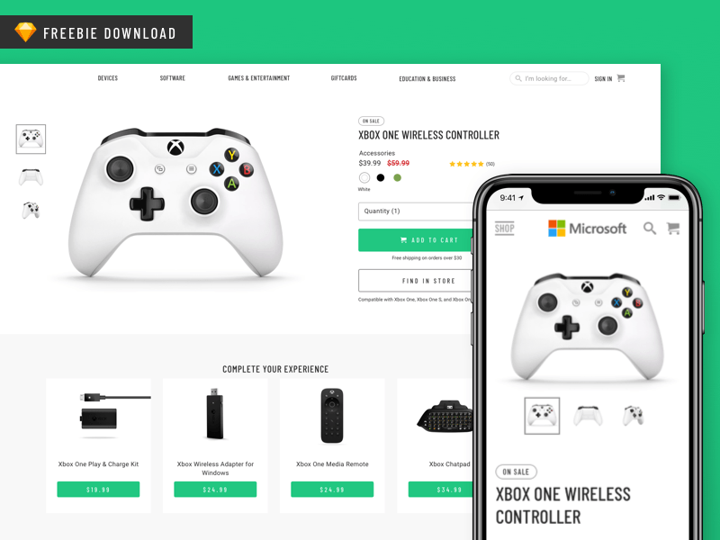 Product Page Template by Alex Filippone