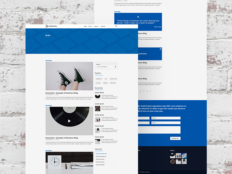 Responsive Blog Page Template by News Computools