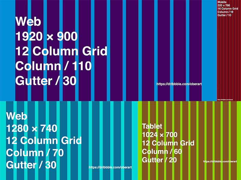 Responsive Grids PSD