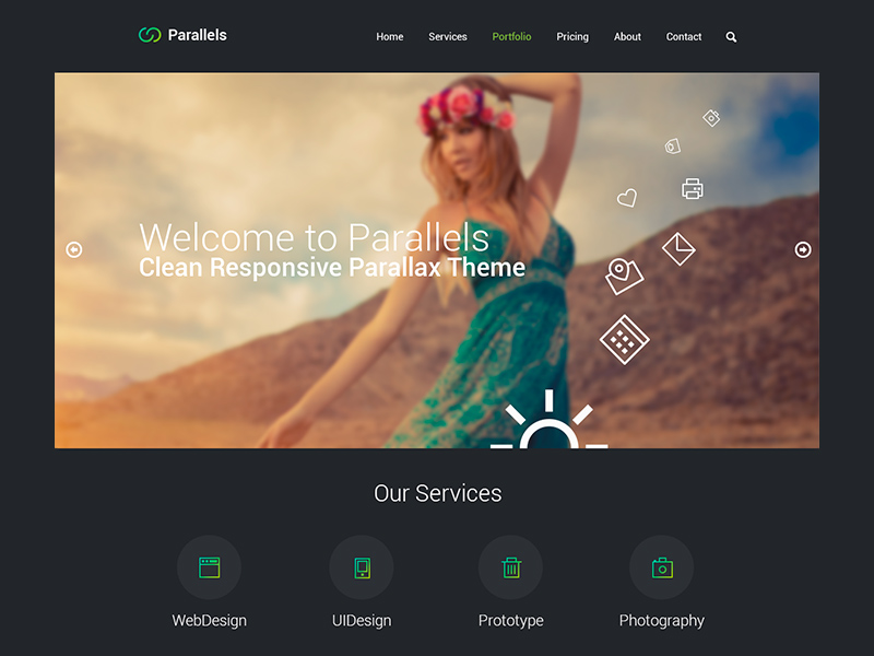 Responsive Template PSD