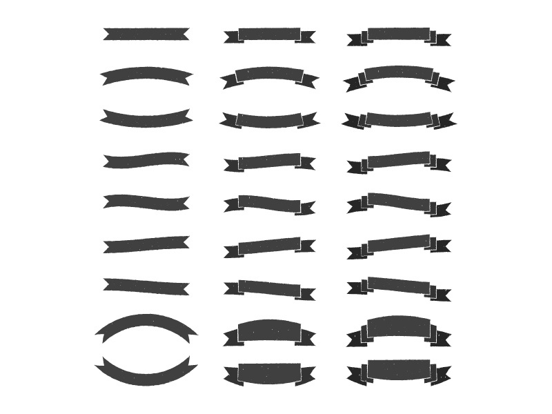 Ribbon Banners Set 1