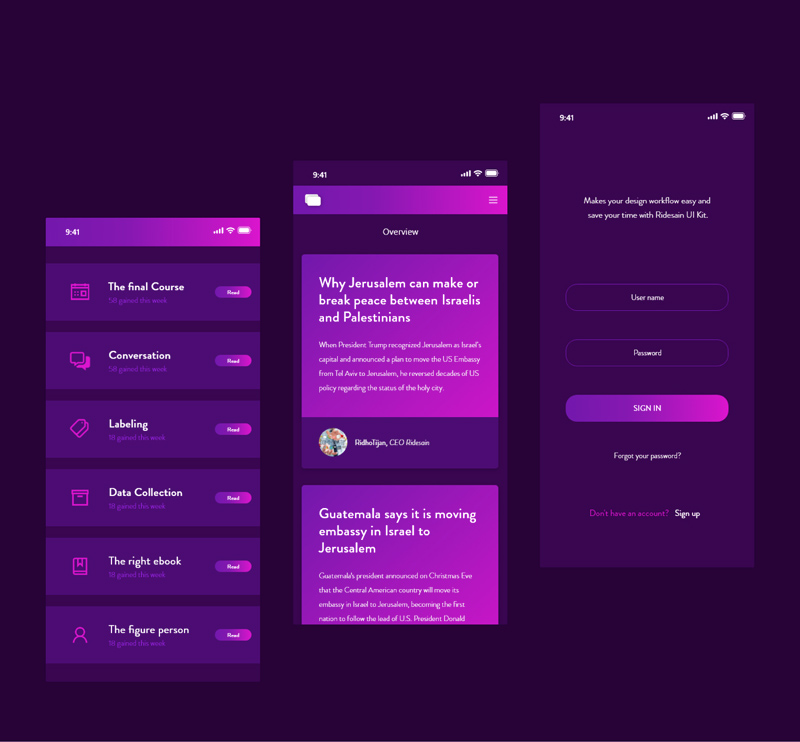Ridesain XD UI Kit