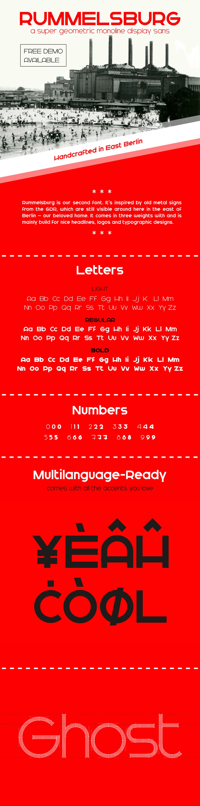 Rummelsburg Font - Free Demo